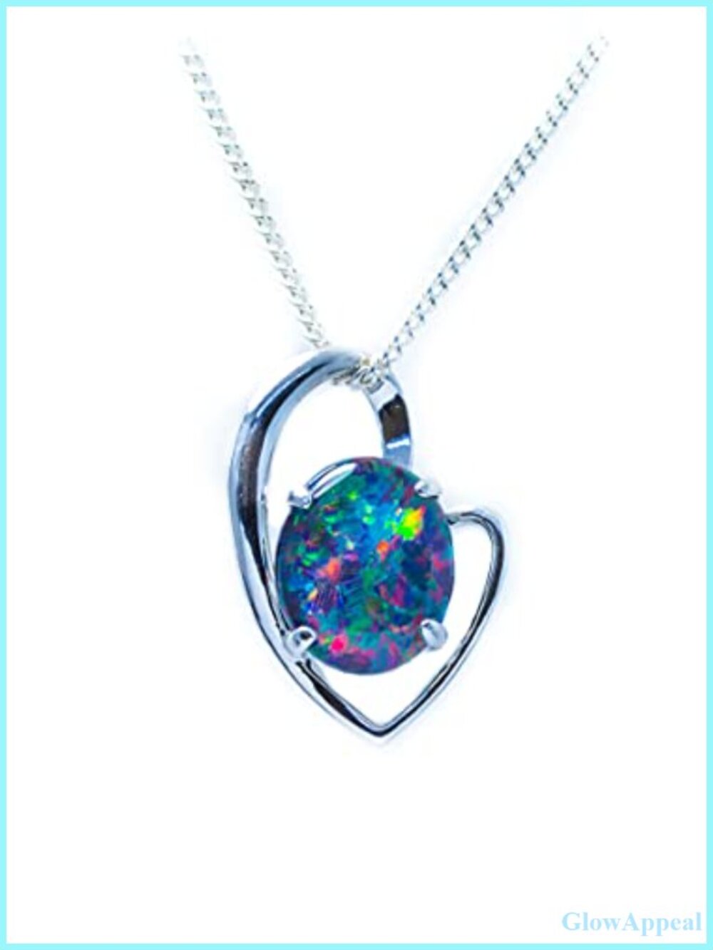 Australian Triplet Opal Necklace Pendant 11x9mm Gold Plated Sterling Silver